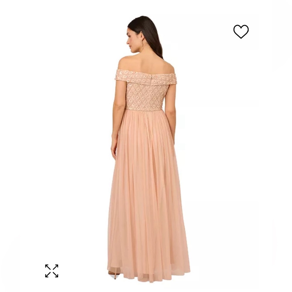 Off the shoulder maxi formal floor length dress